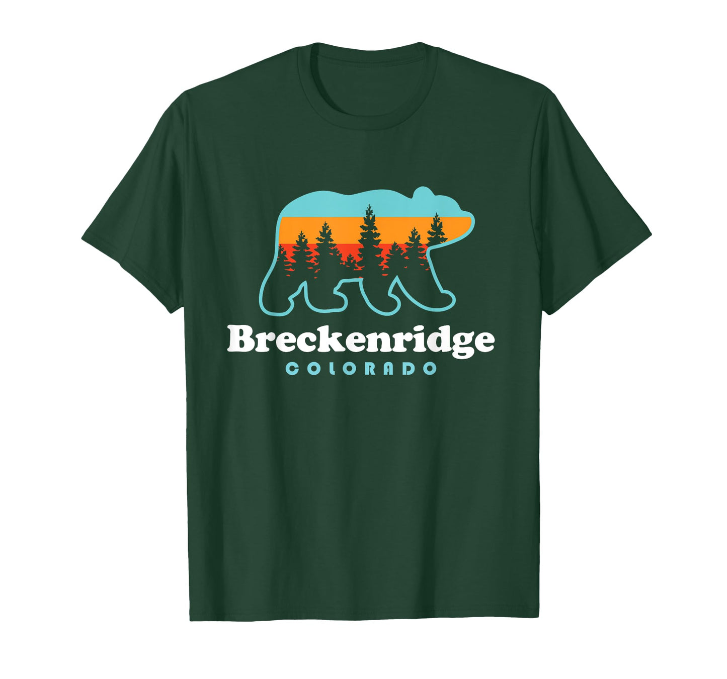 Breckenridge Colorado Bear Mountains Trees T-Shirt