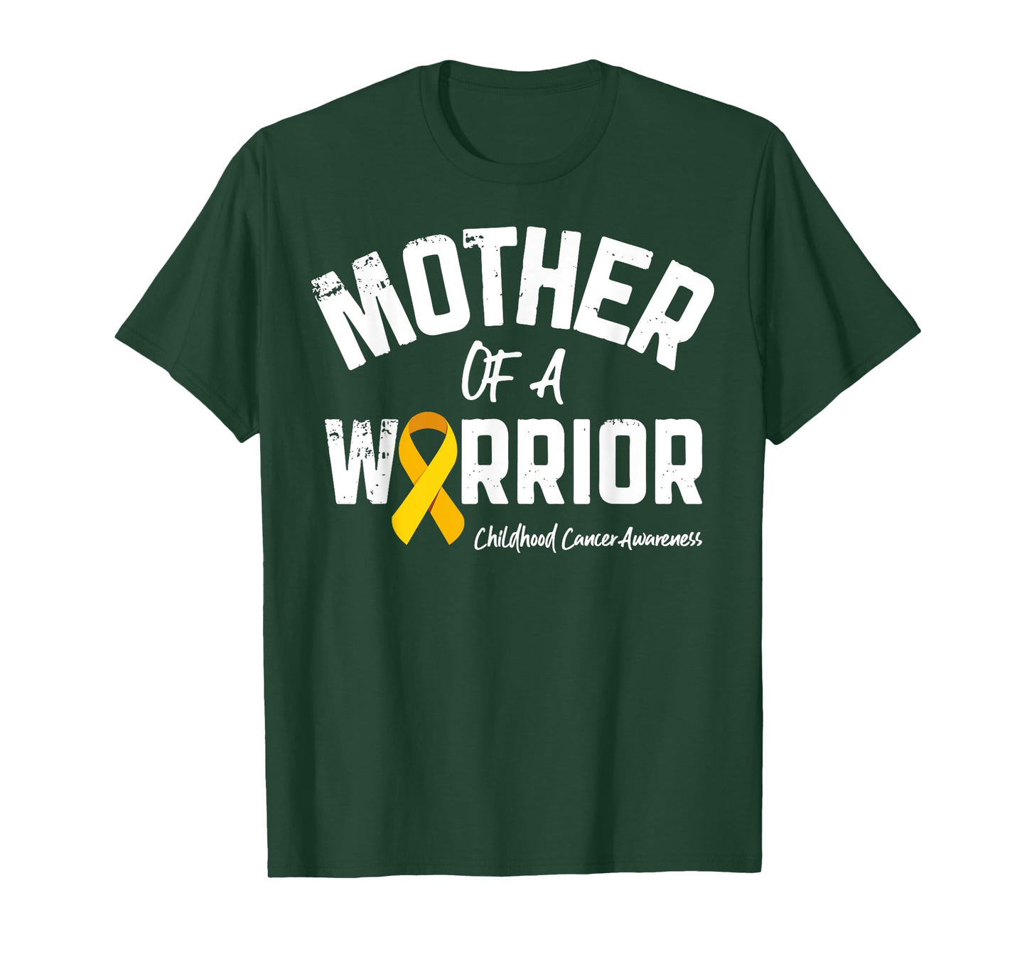 Mother Of A Warrior Childhood Cancer Awareness Mom Mama Gift T-Shirt