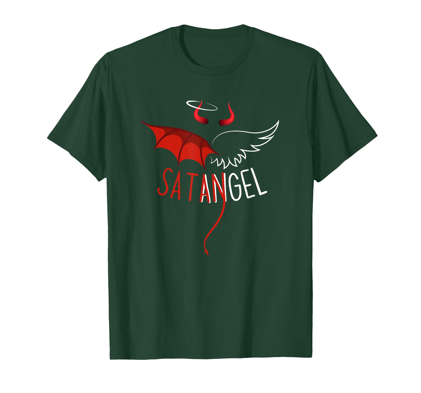 Half Angel Half Devil Tee Gothic Emo Aesthetic Graphic T-Shirt