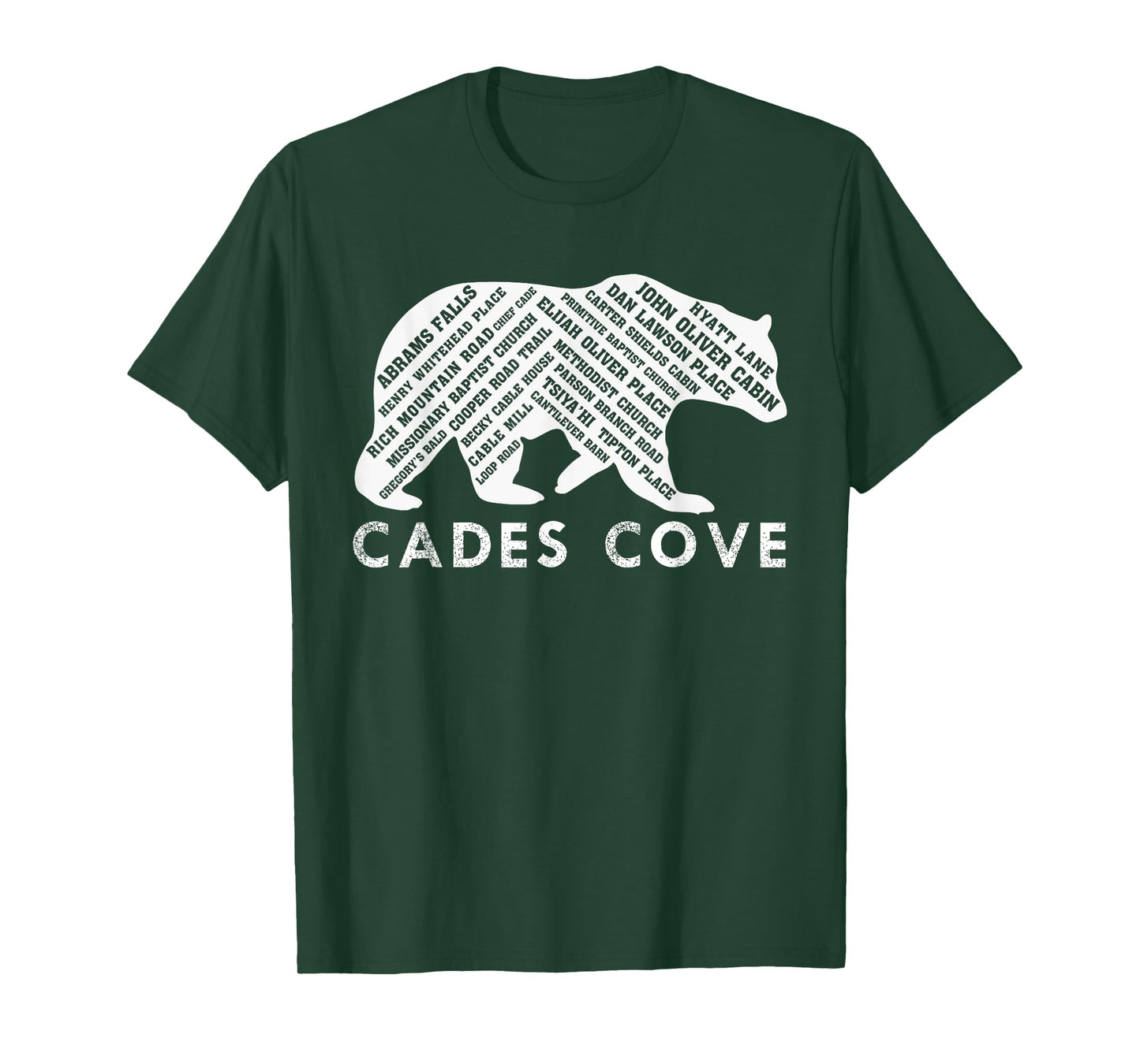 Cades Cove Place Names T-Shirt T-Shirt