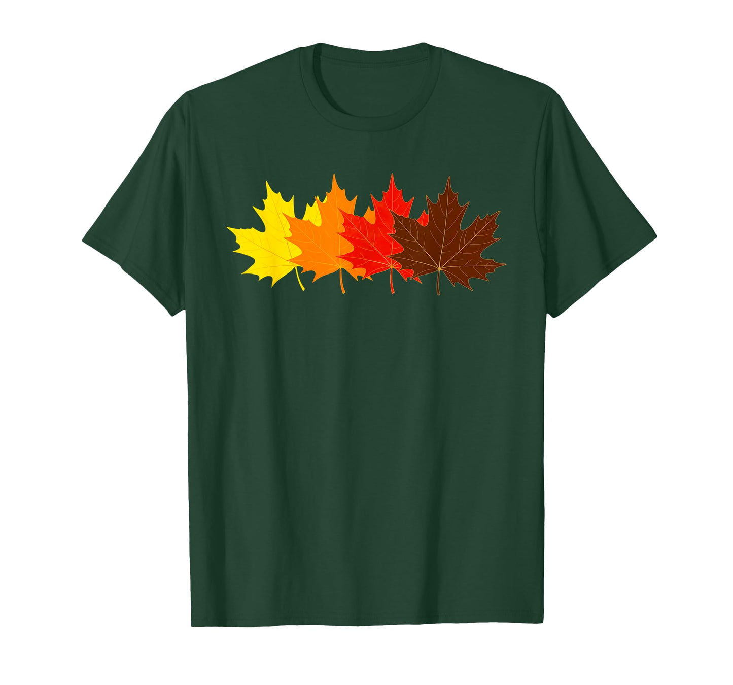 Fall Leaves October Autumn Cozy Season Men Women Kids Design T-Shirt