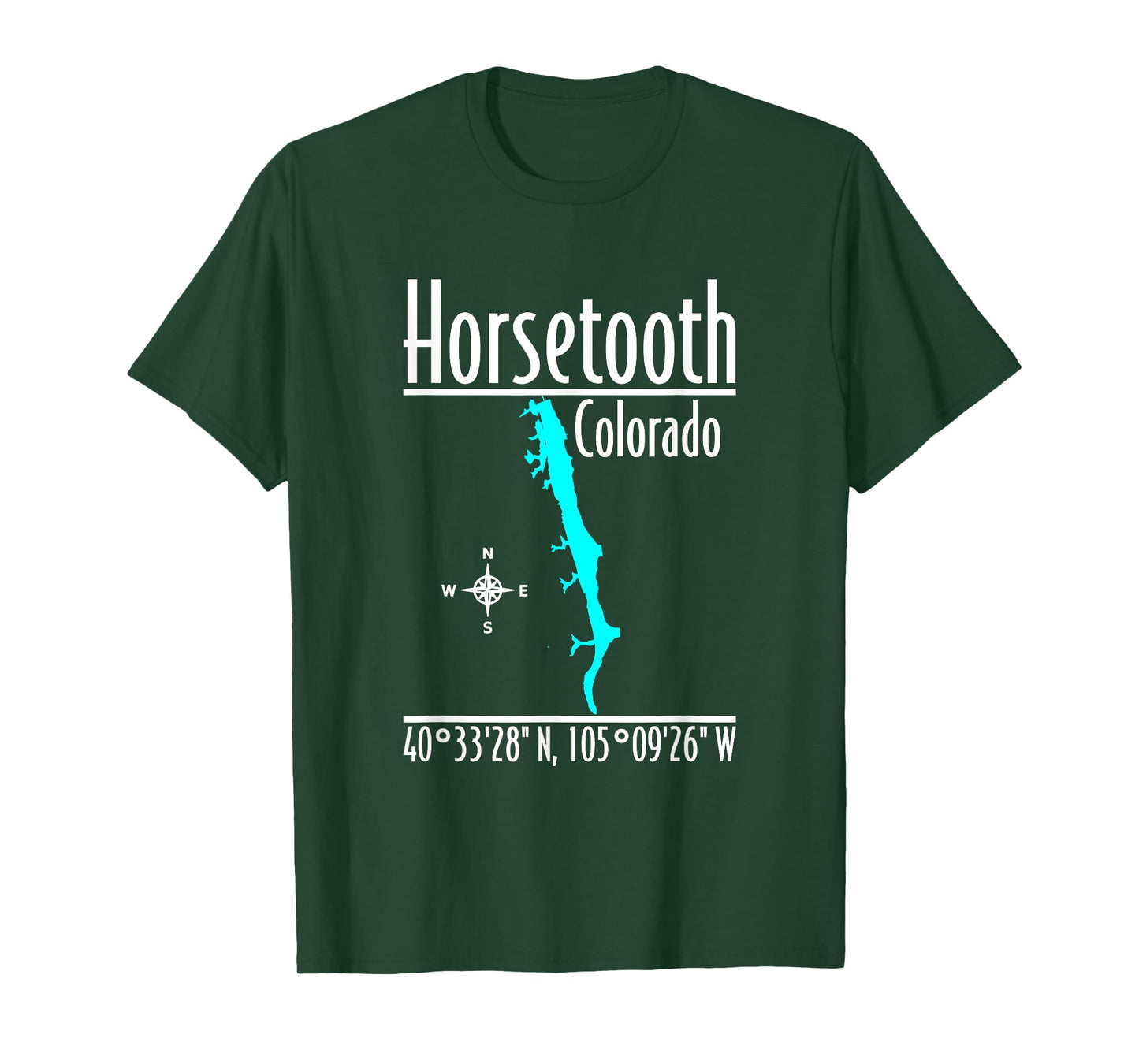 Modern Horsetooth Reservoir - Colorado T-Shirt
