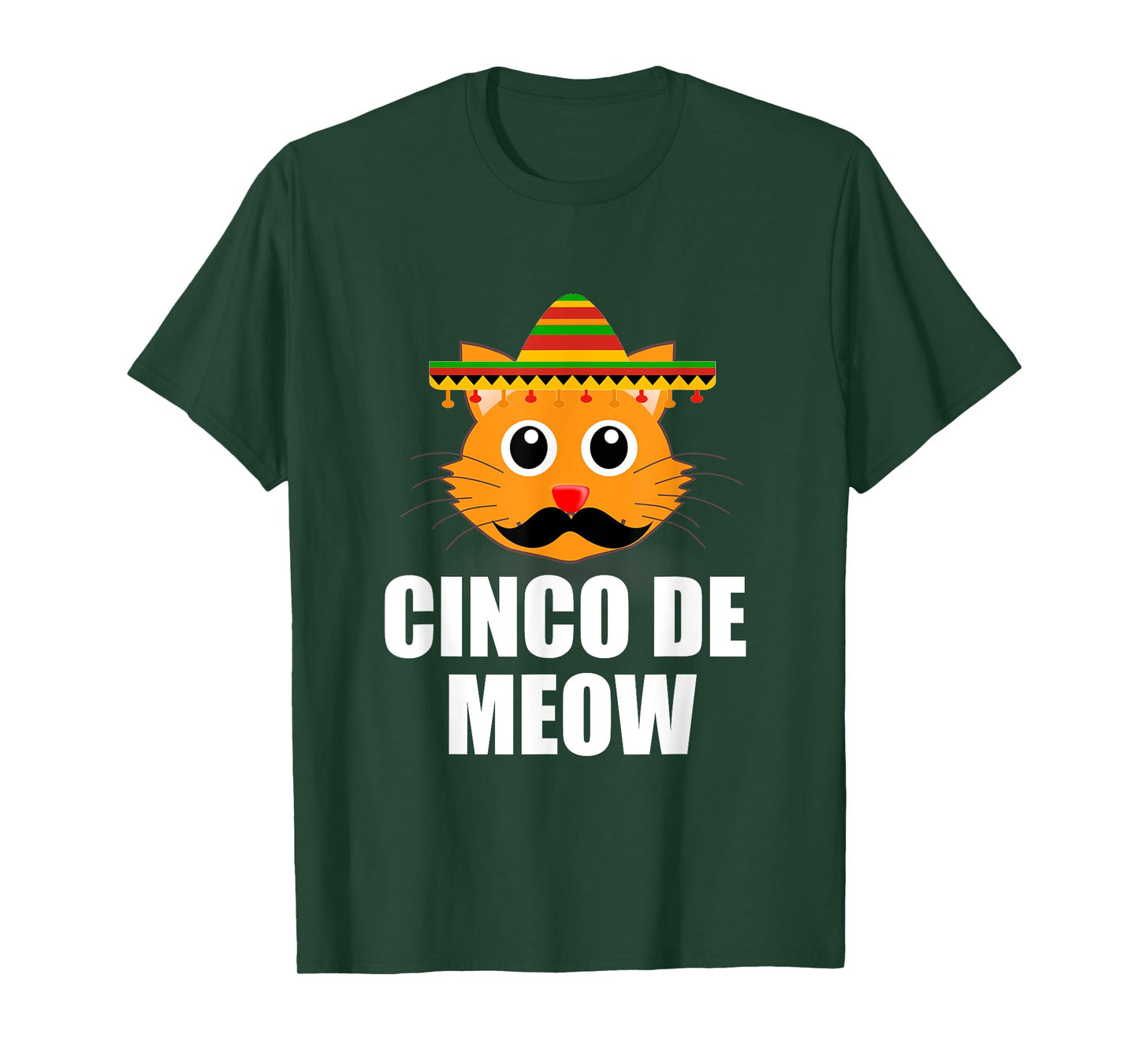 Vintage Cinco De Mayo Cat Lover Meow Pun T-Shirt