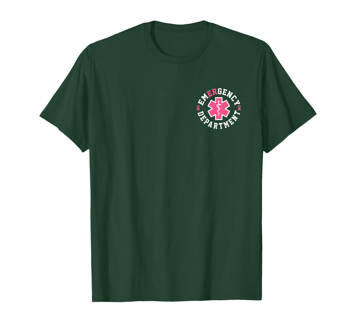 Emergency Department Emergency Room Nurse Breast Cancer T-Shirt