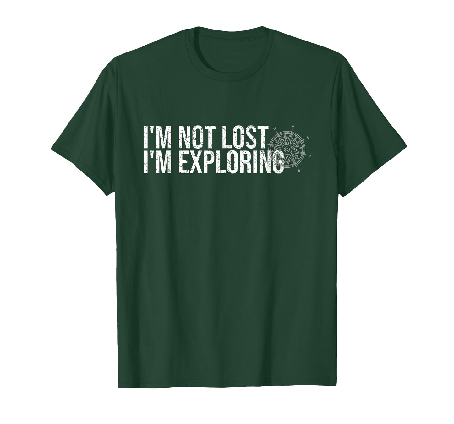 I'm Not Lost I'm Exploring Hiking Shirt Hiker Backpacking T-Shirt