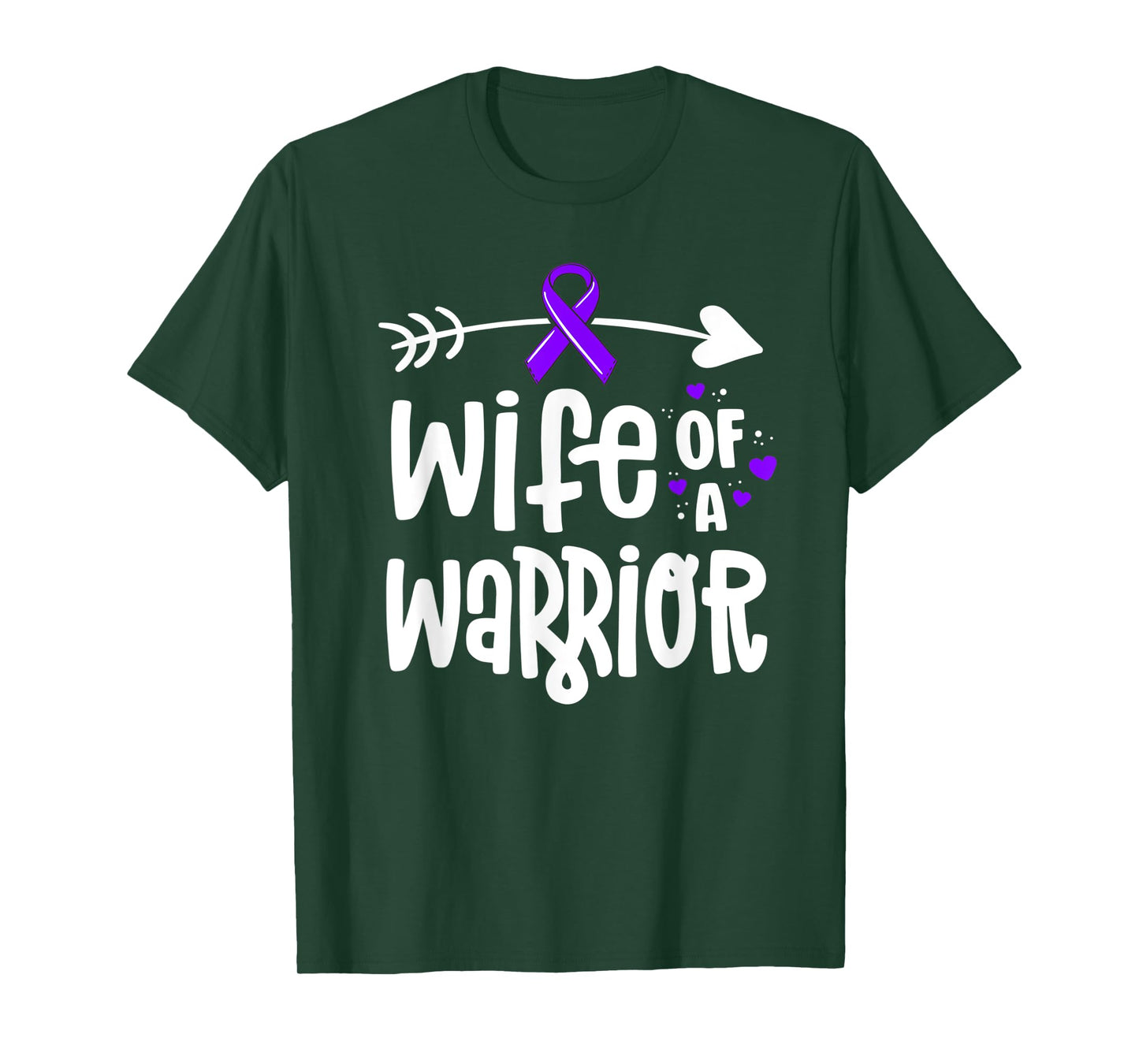 Wife Of A Warrior Hodgkins Lymphoma Cancer Awareness T-Shirt