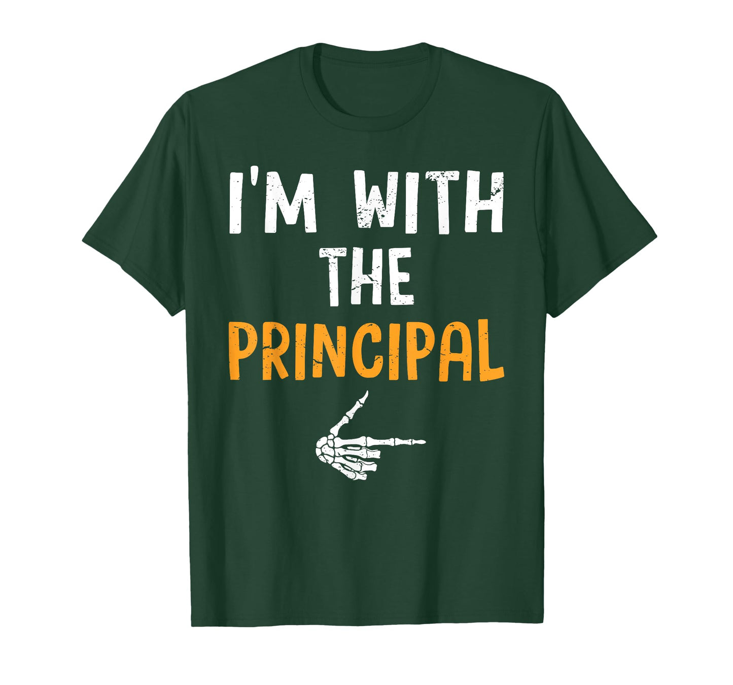 I'm with The Principal Costume Halloween Matching Couple T-Shirt