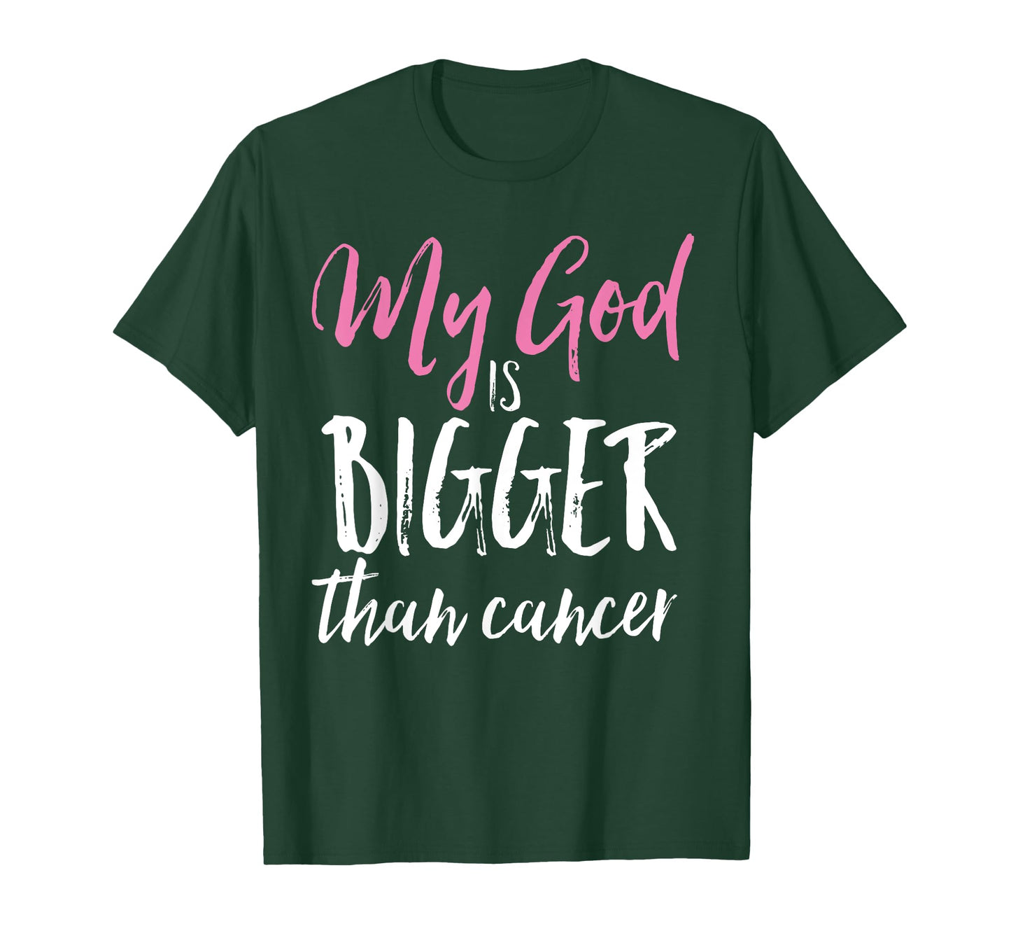 My God Is Bigger Than Cancer Awareness Christian Shirt T-Shirt