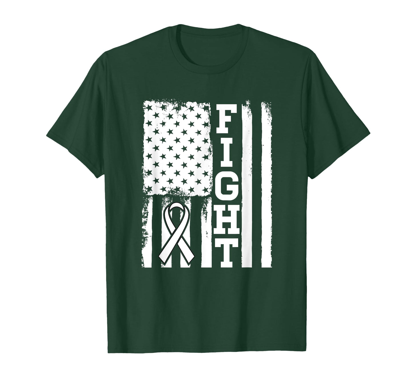 Fight Flag - Lung Cancer Shirt Gift For Lung Cancer Fighter T-Shirt