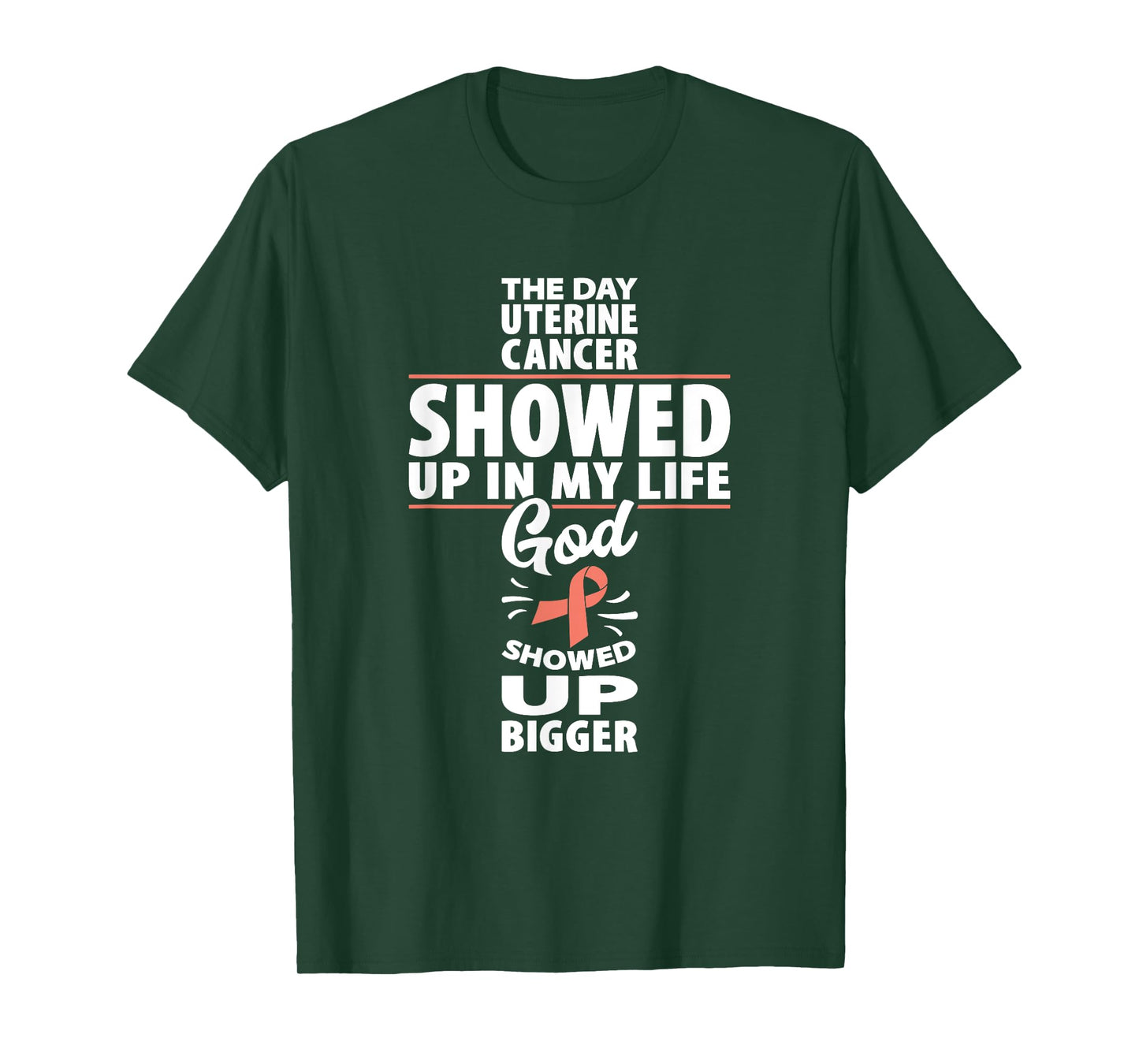 Uterine Cancer Awareness Showed Up Endometrial Cancer T-Shirt