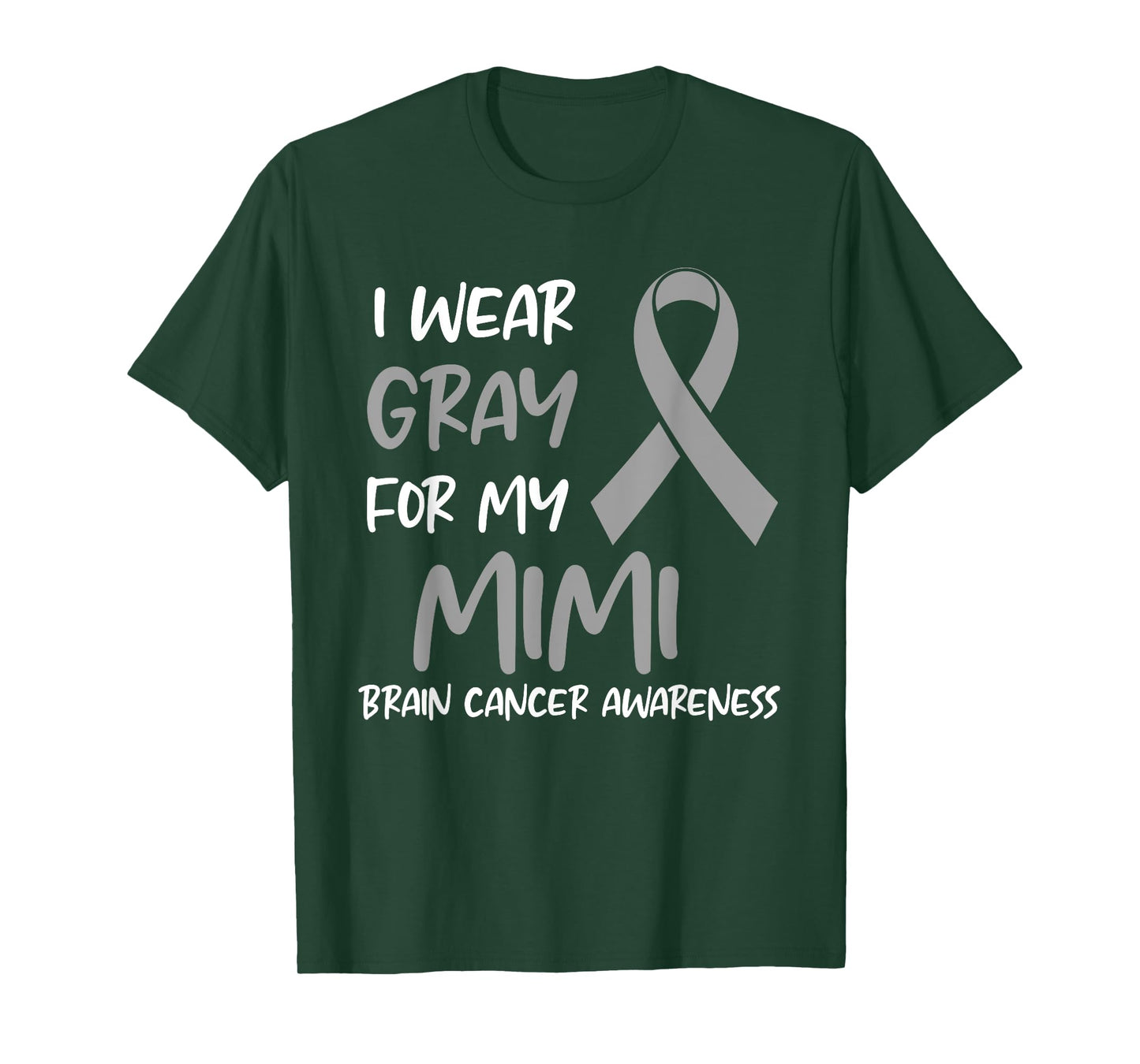 I Wear Gray For My Mimi Brain Cancer Awareness T-Shirt