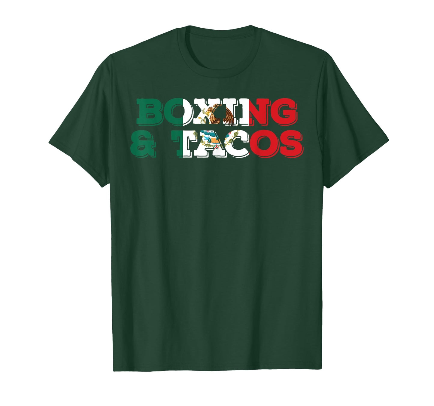 Saying Boxing and Tacos Mexican Sports Husband Hobby Box Pun T-Shirt