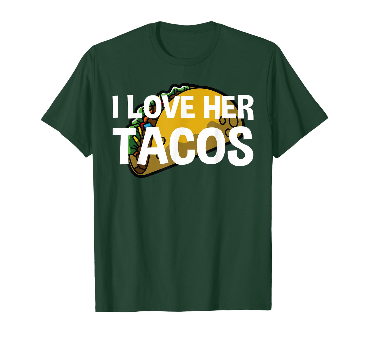 I Love Her Tacos Couple Shirt Cinco De Mayo T-Shirt