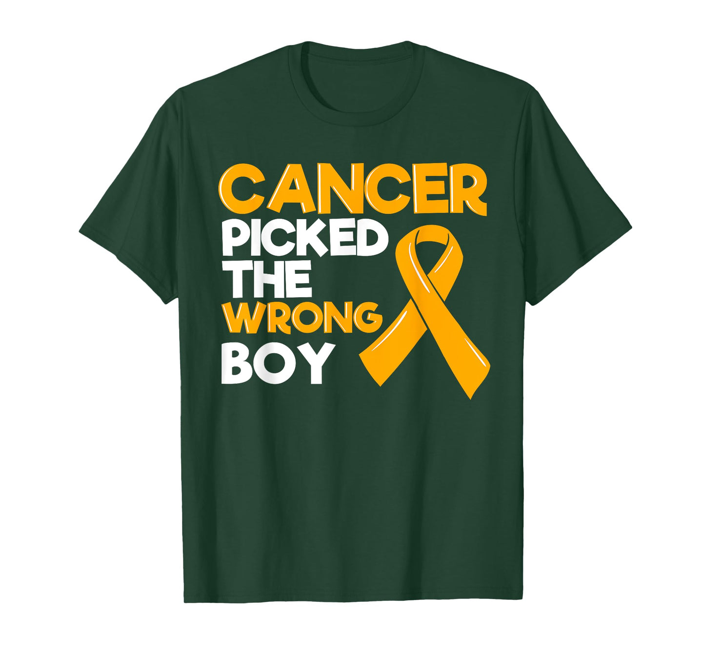 Childhood Cancer Boy Ribbon Tumor Pediatrician Child Gift T-Shirt
