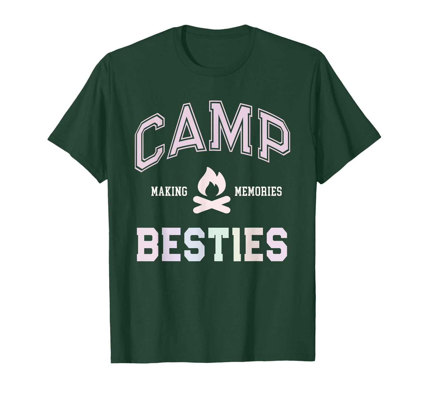 Summer CAMP BESTIES Cousin Campfire Sisters Family Trip Men Women Girls Kids T-Shirt