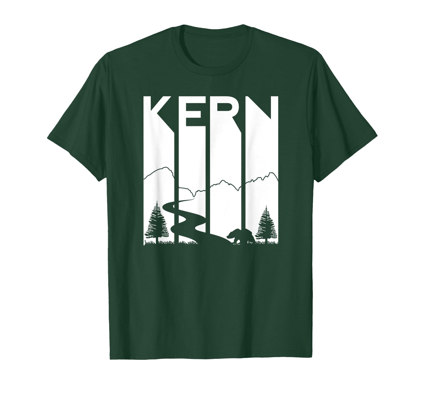 Kern River California Sequoia Forest Kernville Retro Camping T-Shirt