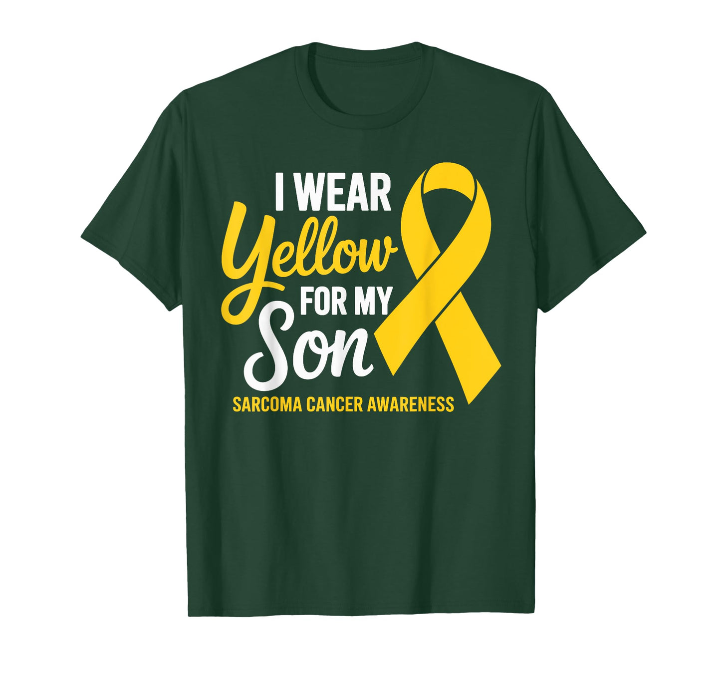 I Wear Yellow For Son Sarcoma Cancer Awareness T-Shirt