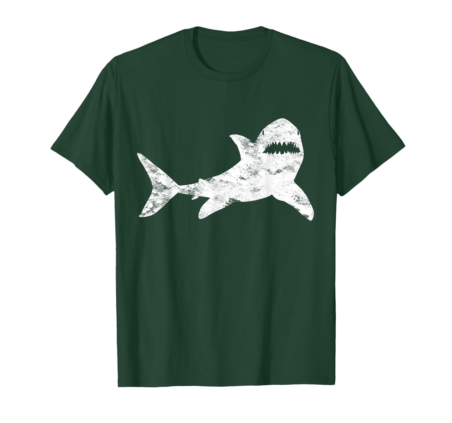 Shark Distressed Cool Vintage T-shirt Shark Bite Tee T-Shirt