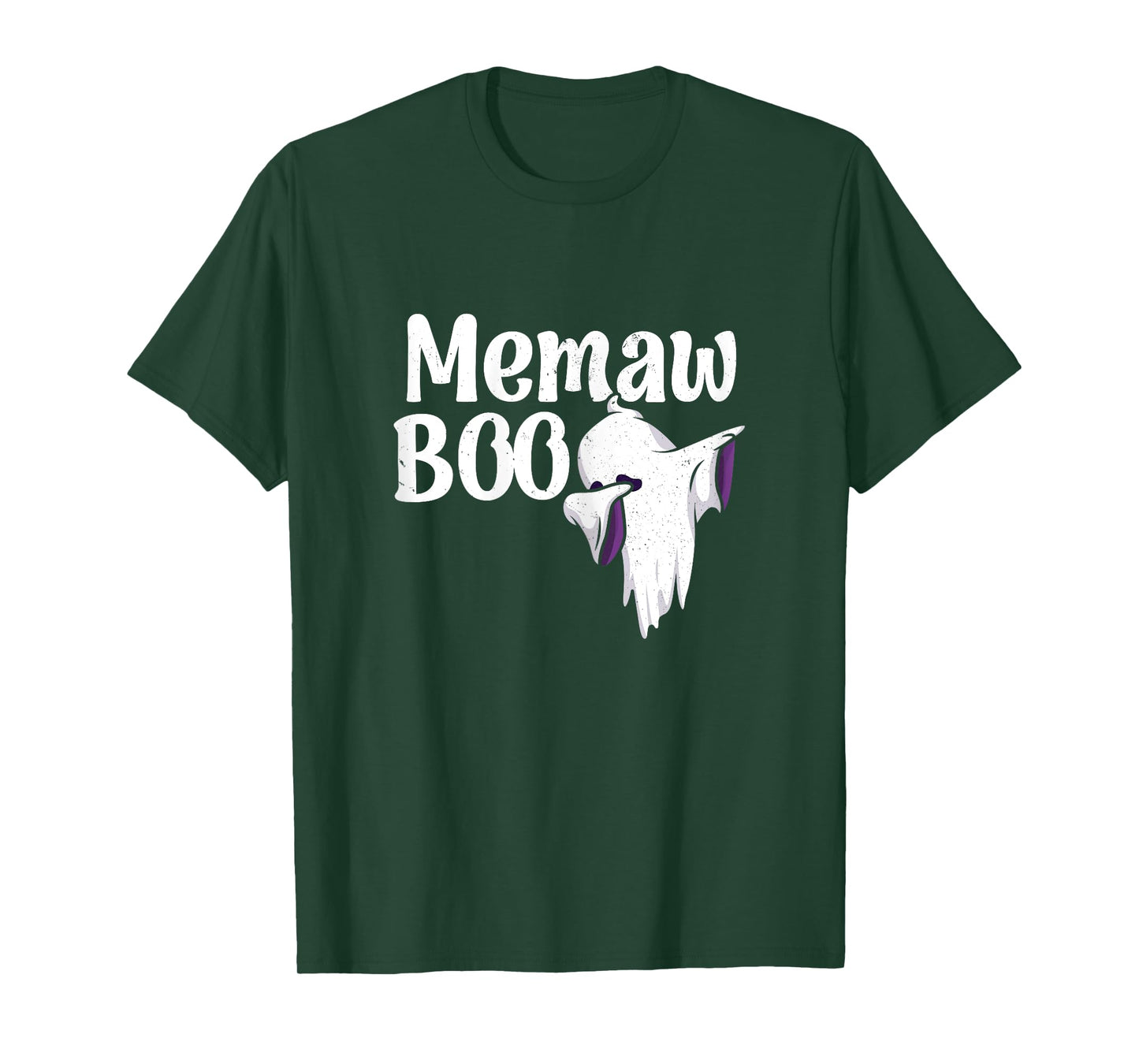 Memaw Boo Halloween Family Matching Spooky Ghost Lovers T-Shirt