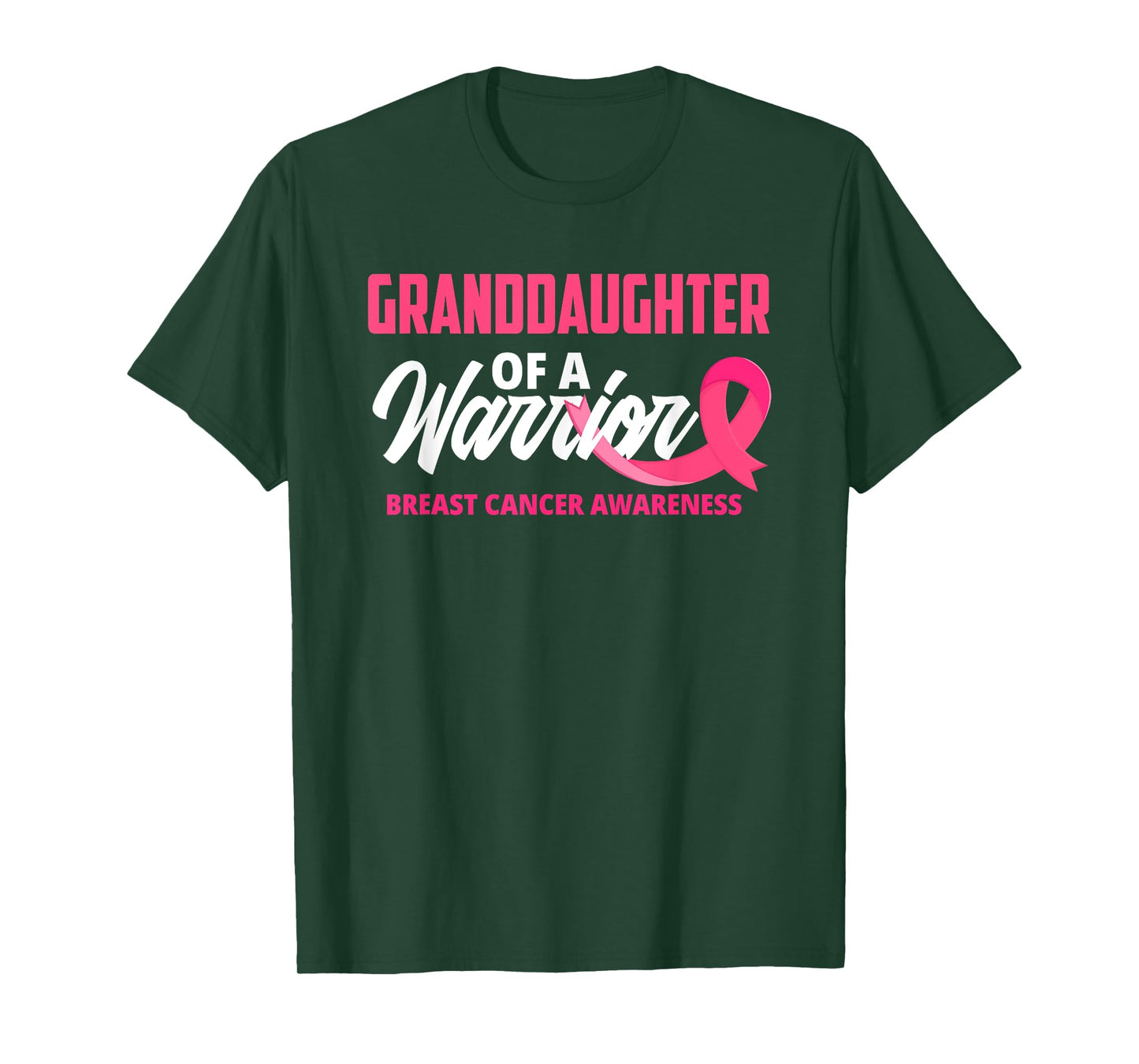 Granddaughter Of A Warrior Breast Cancer Awareness T-Shirt