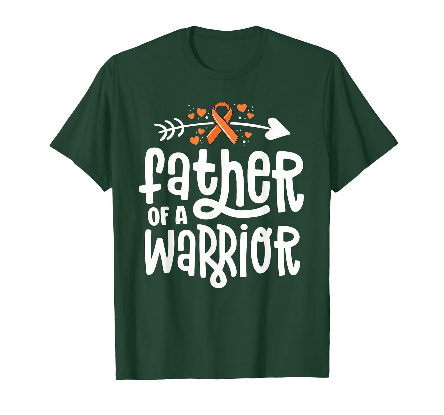 Father Of A Warrior Dad Family Leukemia Cancer Awareness T-Shirt