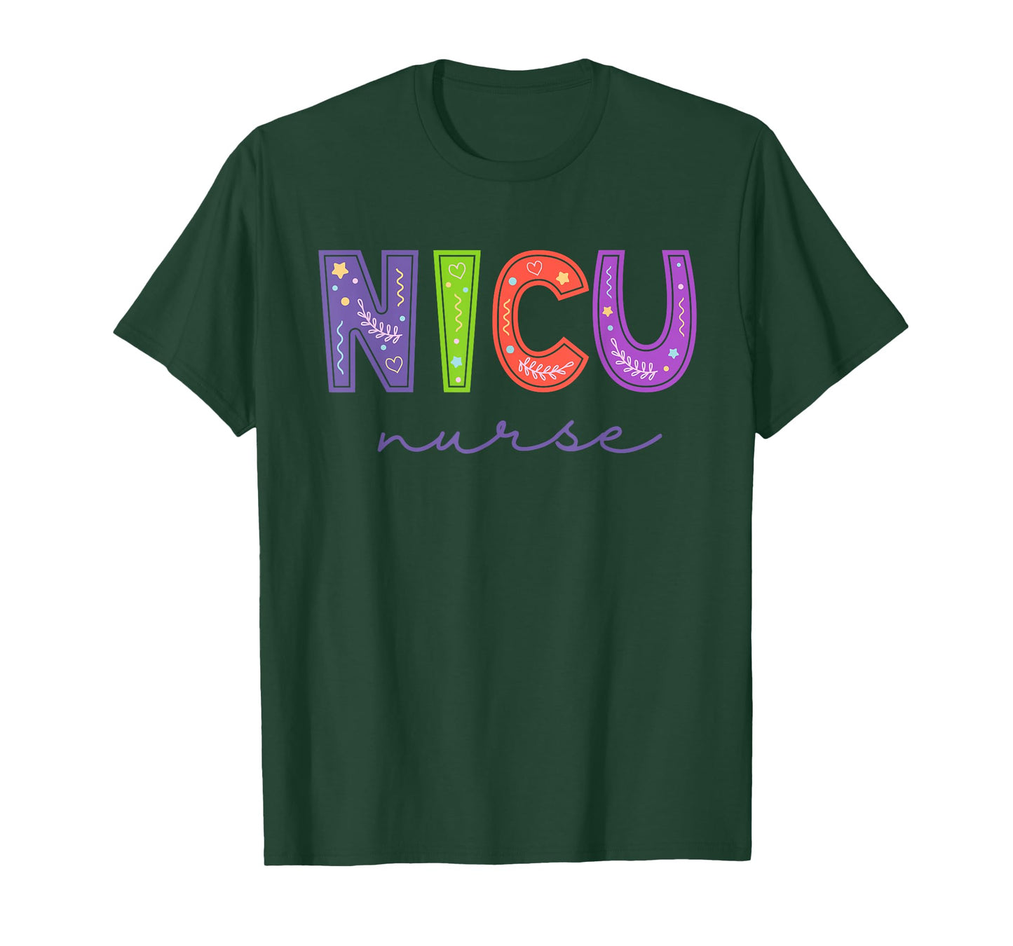 Groovy NICU Nurse ICU Neonatal Team Tiny Humans For Womens T-Shirt