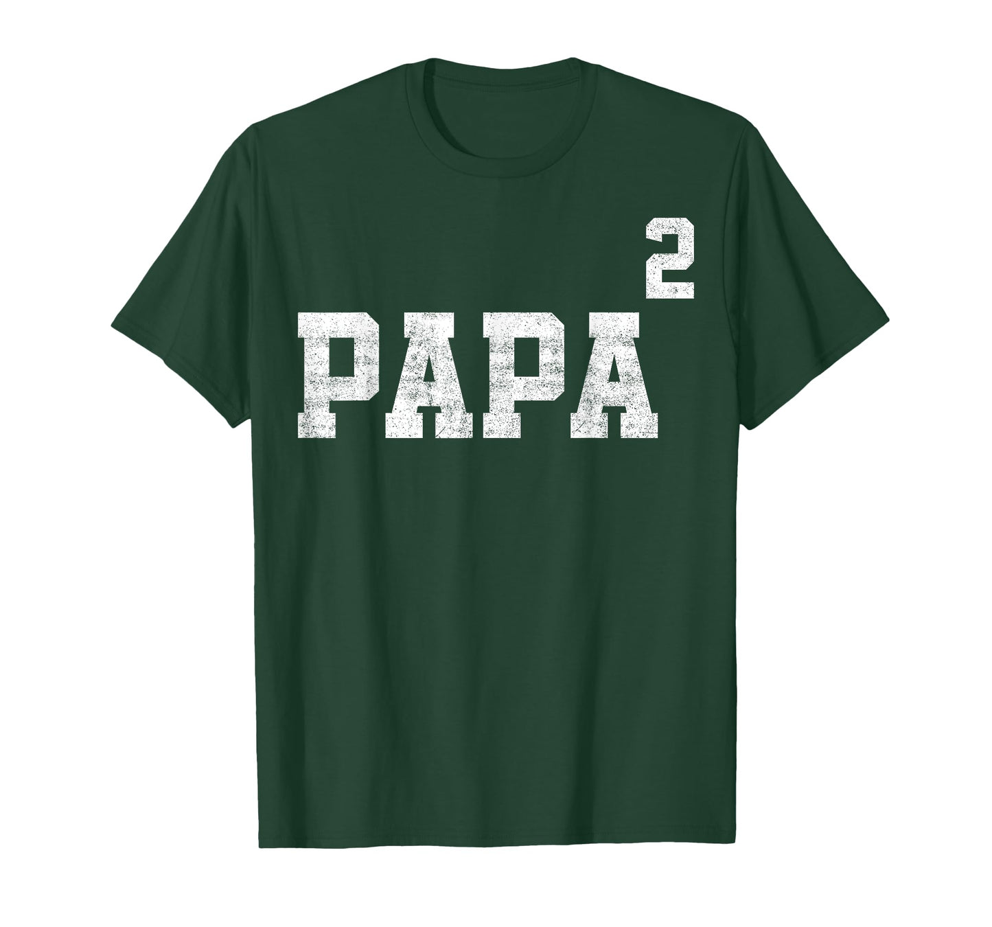Papa Of Two Second Time Dad Fathers Day Outfit T-Shirt