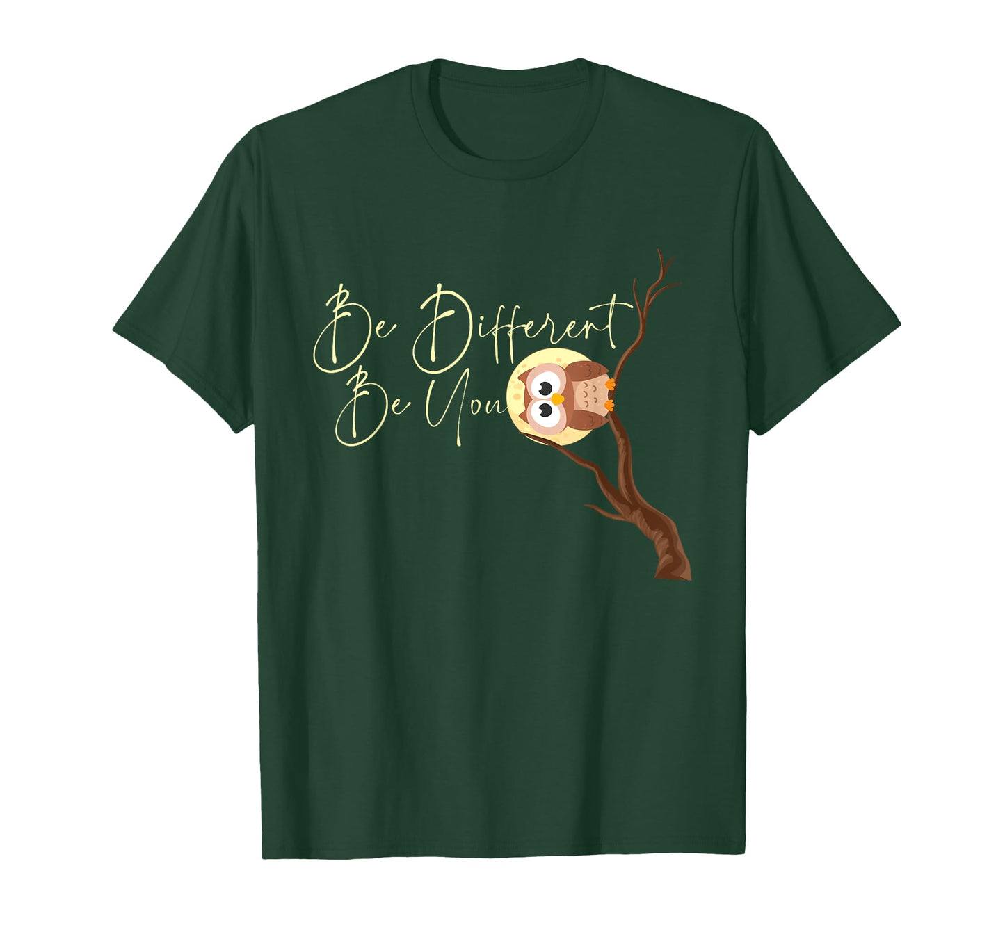 Be Different Be You - Owl Owlet Birds Lover Ornithologist T-Shirt