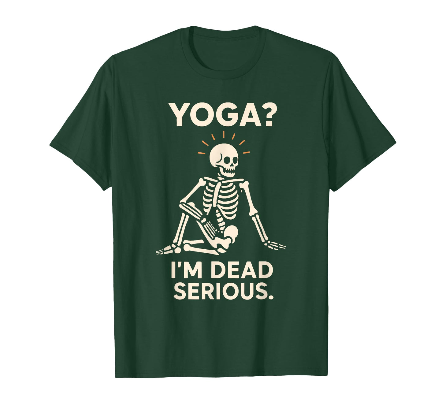Skeleton Yoga Meditating Skeleton Goth Yoga Humor Spooky T-Shirt