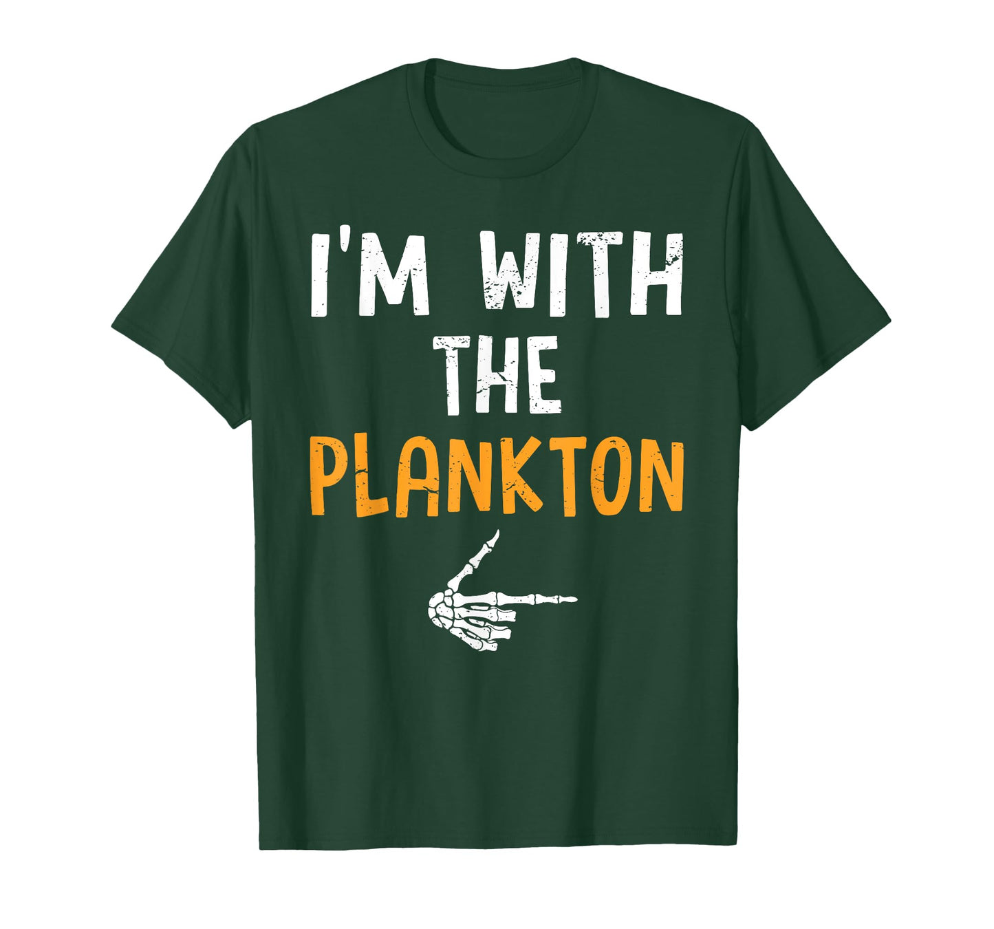 I'm with The Plankton Costume Halloween Matching Couple T-Shirt