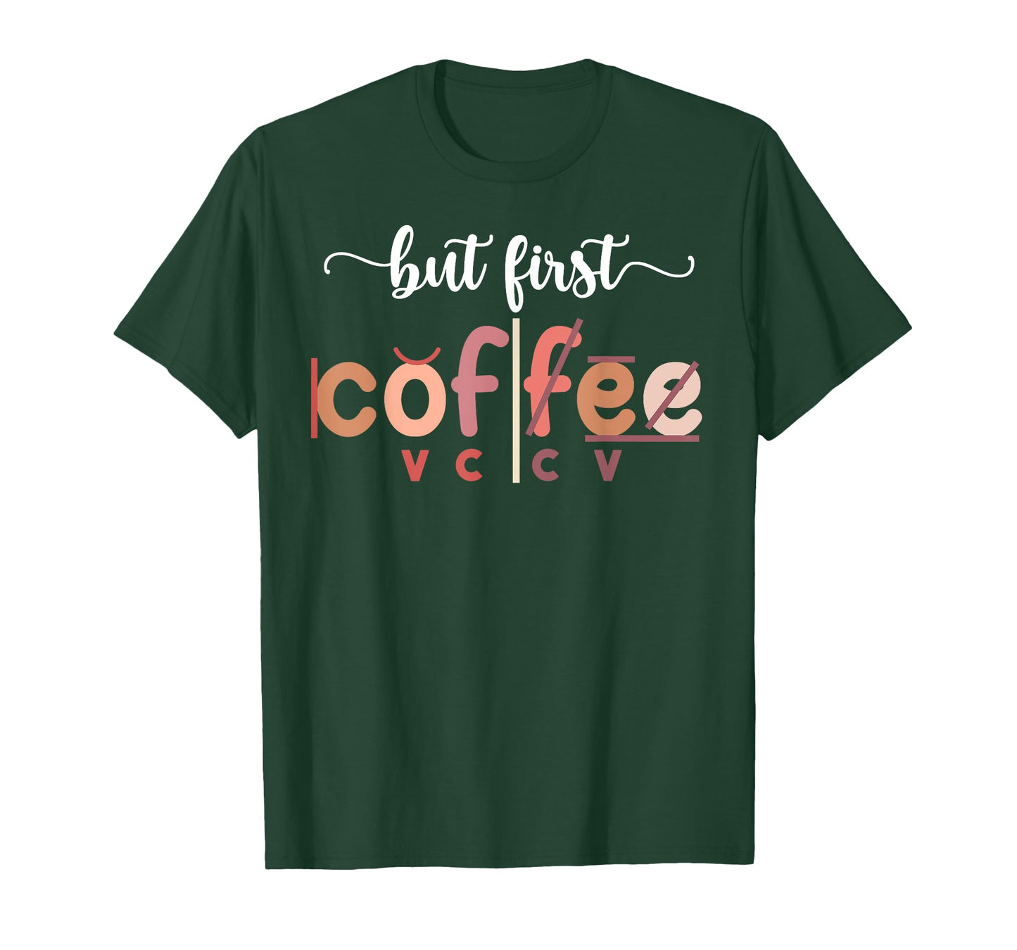 But First Coffee Dyslexia Teacher Dyslexia Teaching T-Shirt
