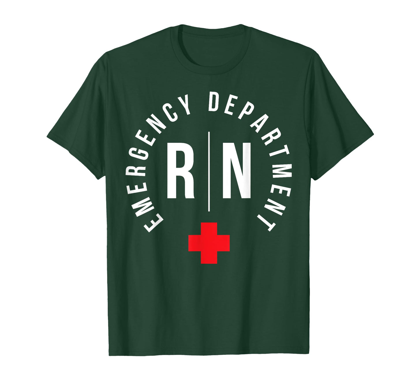 ER Nursing For Proud Emergency Nurse Unisex-Adults Black Short Sleeve Classic Fit T-Shirt