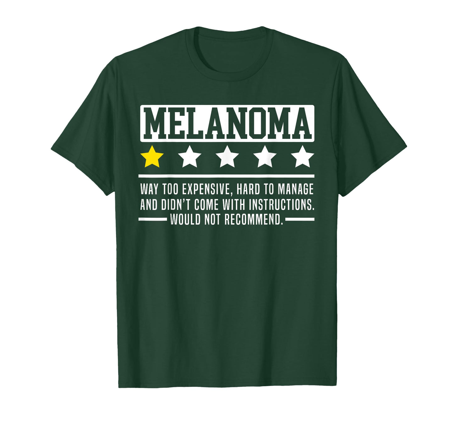 Melanoma Warrior Skin Cancer Melanoma Awareness T-Shirt