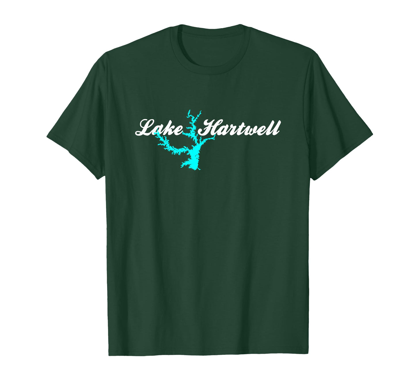 Minimalist Lake Hartwell - Georgia, South Carolina T-Shirt
