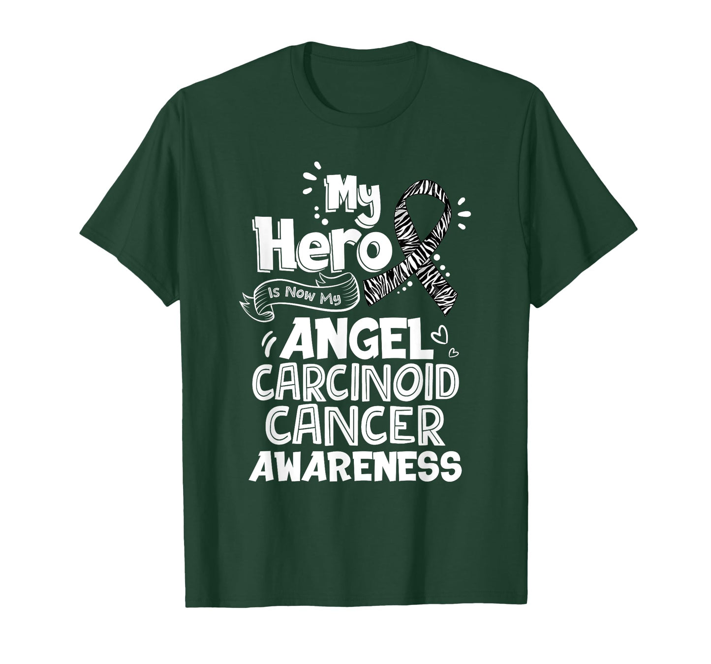 My Hero Is Now My Angel Carcinoid Cancer Awareness T-Shirt