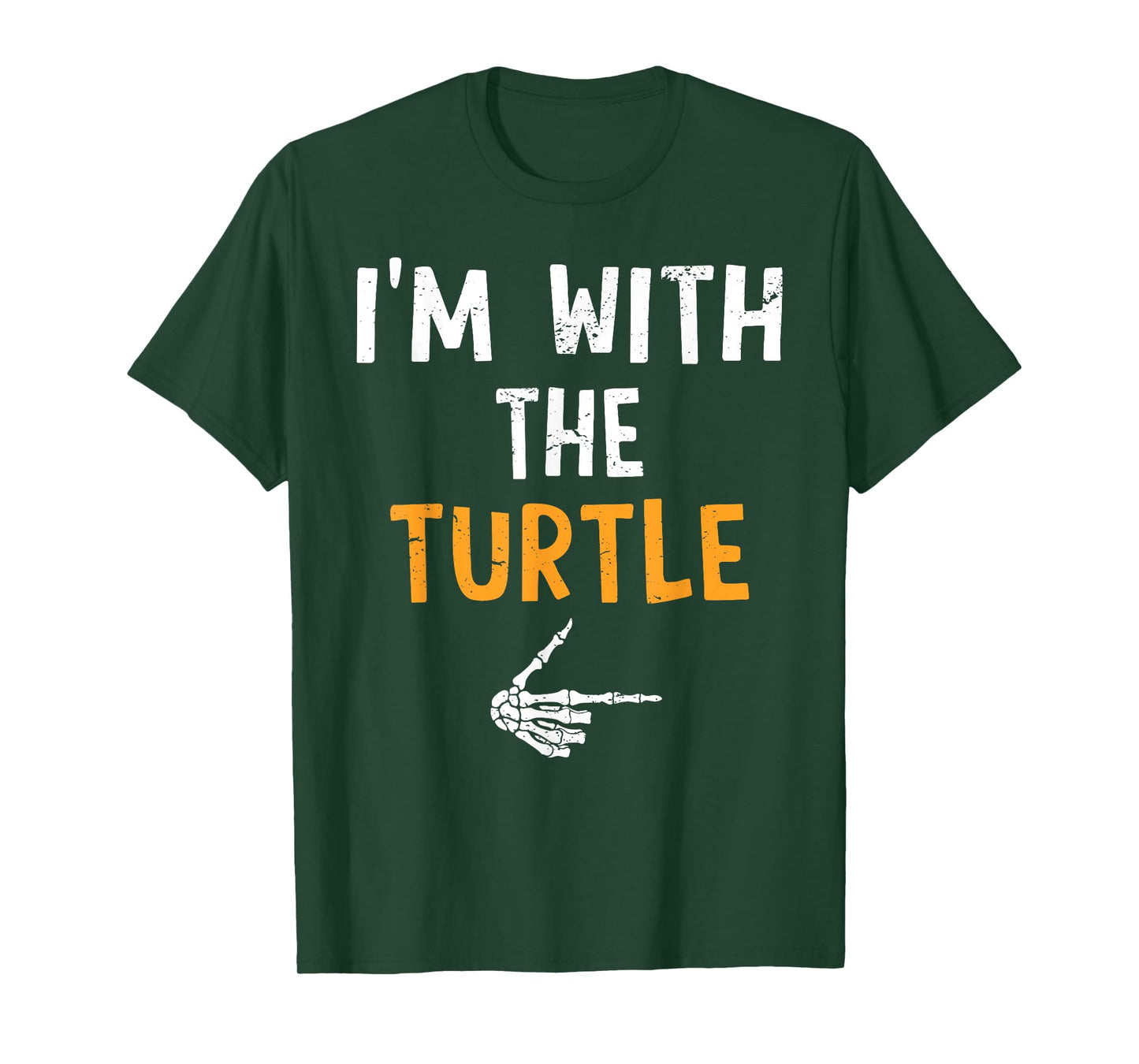 I'm with The Turtle Costume Halloween Matching Couple T-Shirt