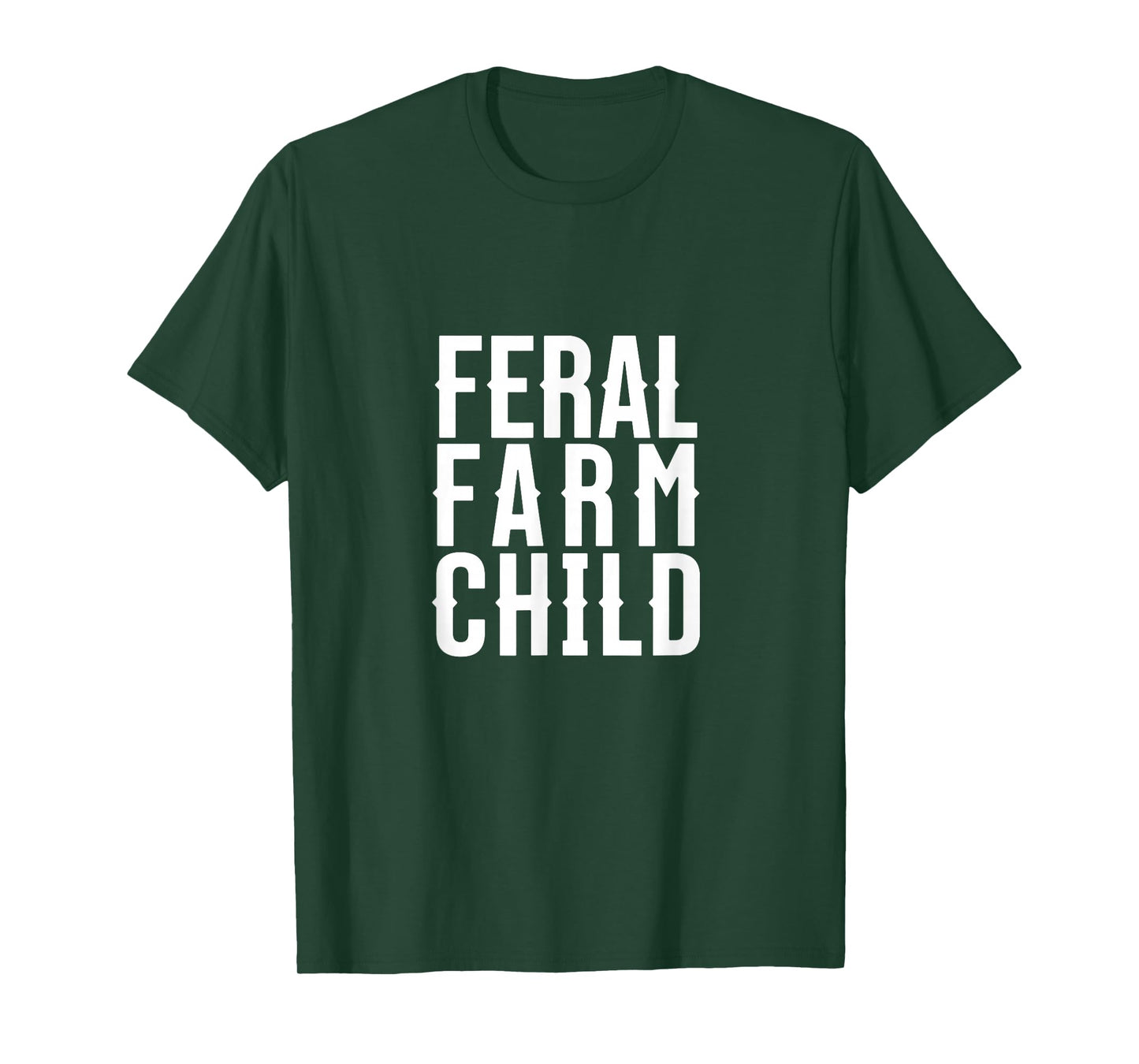 Feral Farm Child. Energetic Farm Kids and Proud Parents T-Shirt
