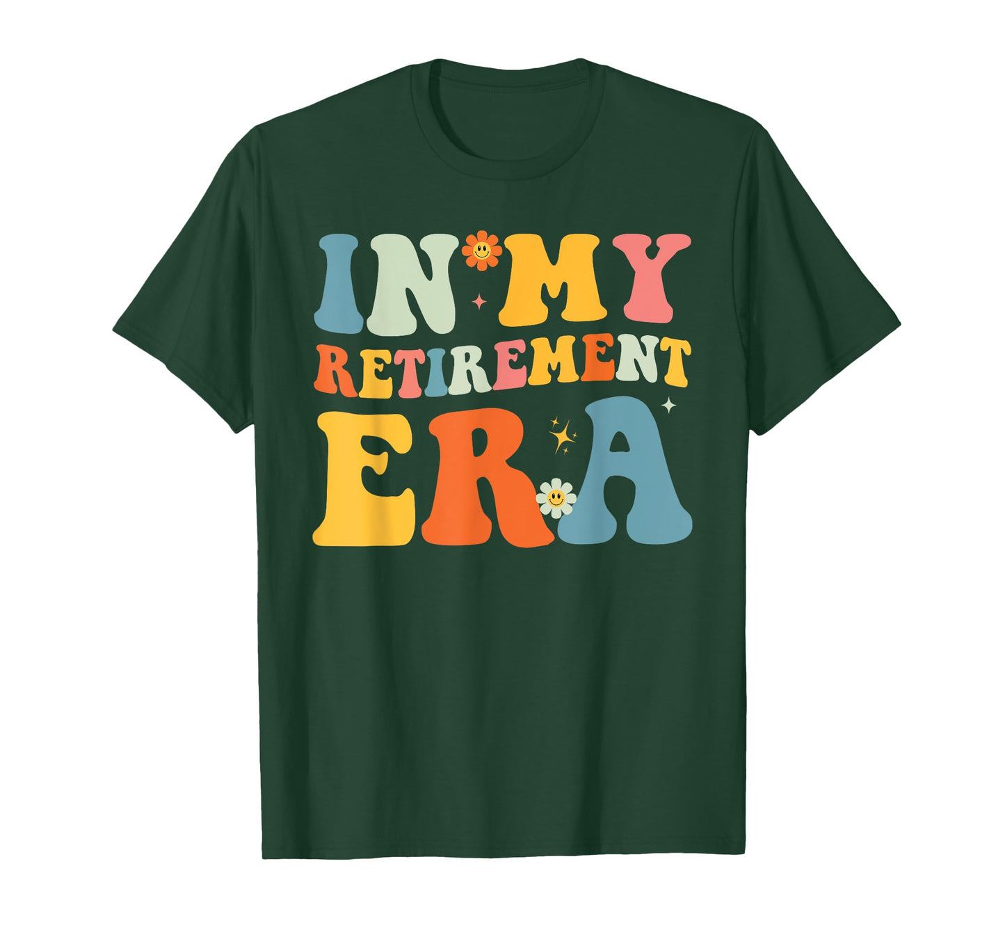 Retirement Gifts Tee Shirts For Senior Citizen Retro Groovy In My Retirement Era Funny Teacher Retired 2025 Unisex Adult T-Shirt Black S