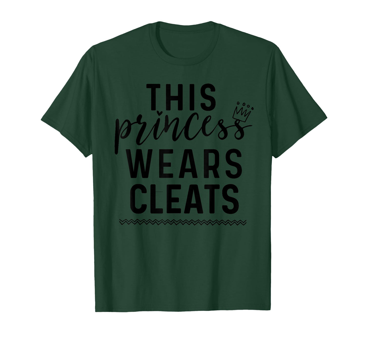 This Princess Wears Cleats Cute Soccer Girls Women T-Shirt