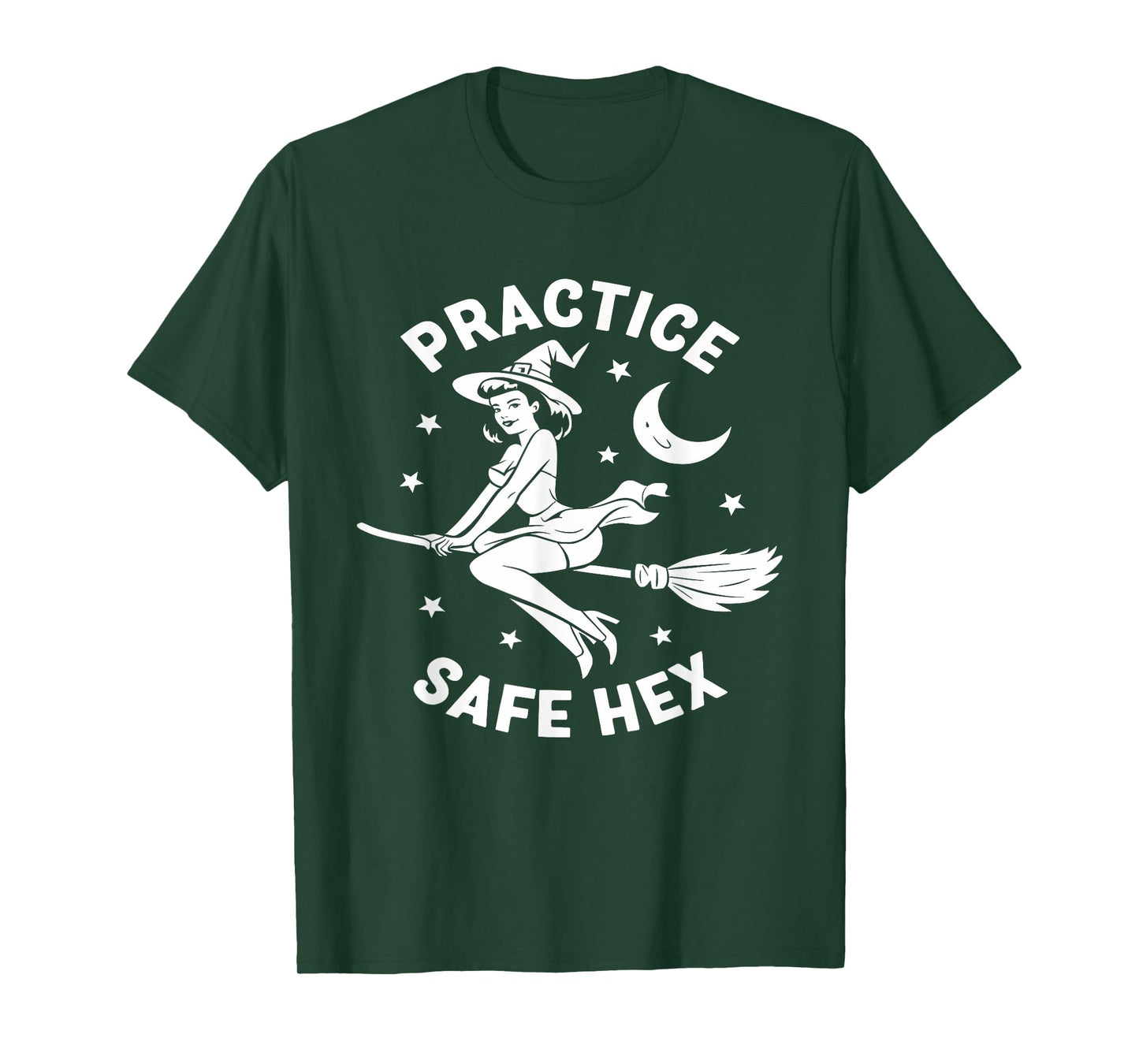 Practice Safe Hex Occult Educational Witch Parents Halloween T-Shirt