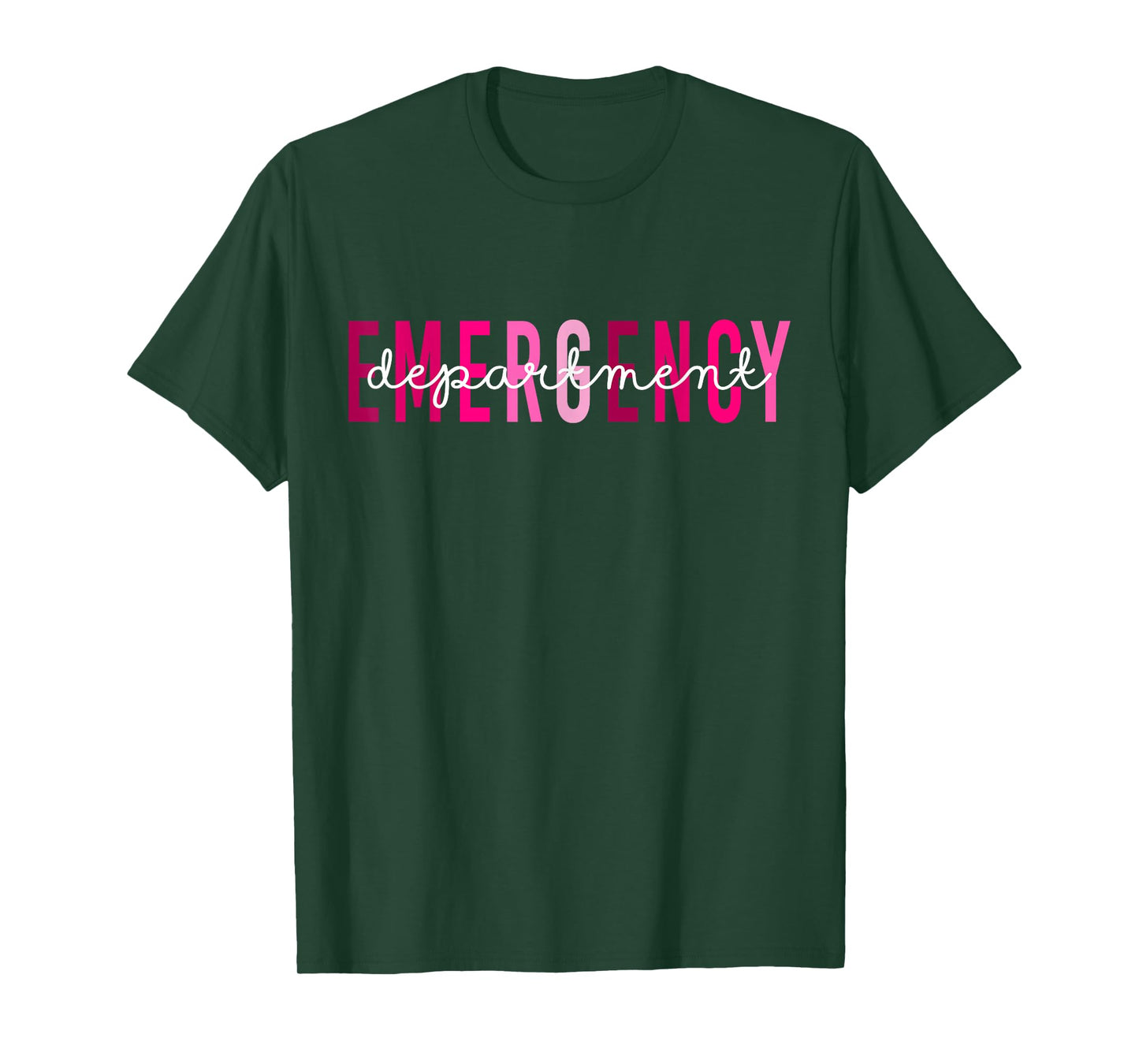 Emergency Department Emergency Room Nurse Breast Cancer T-Shirt