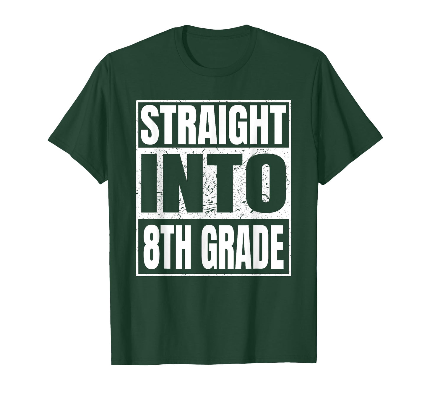 Straight Into 8th Grade Tee Back to School Gifts Eighth Grad T-Shirt