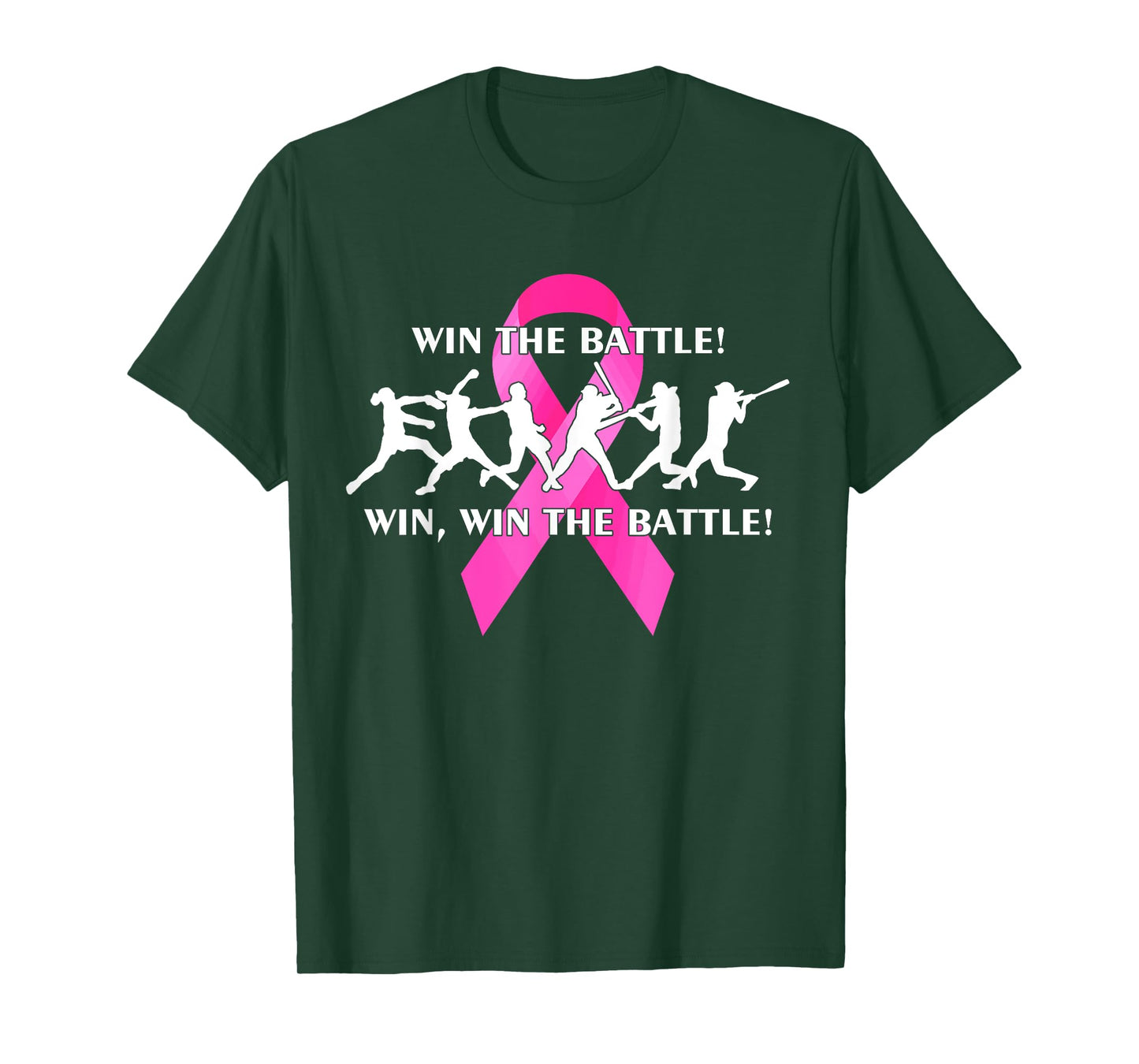 Win the Battle FastPitch Softball Breast Cancer T-shirt T-Shirt
