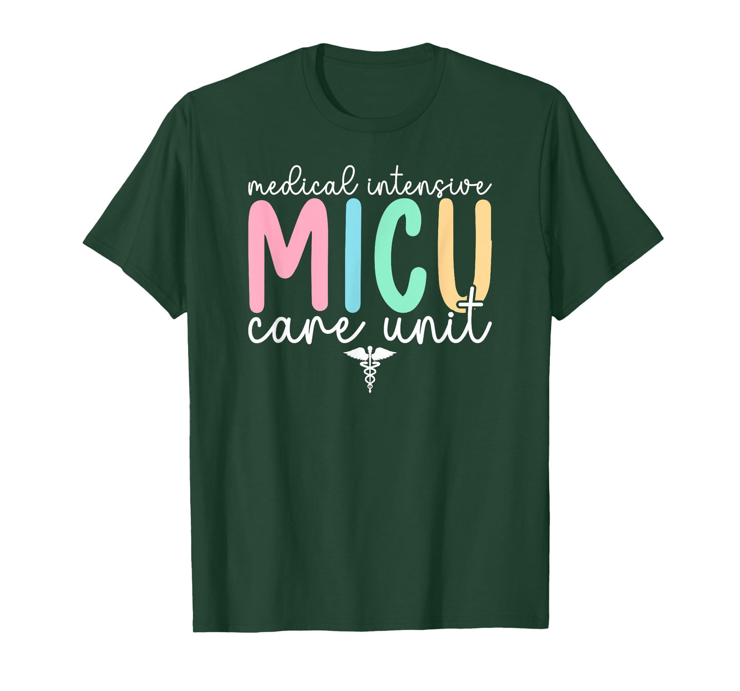 MICU Nurse Boho Medical Intensive Care Unit MICU Nursing T-Shirt