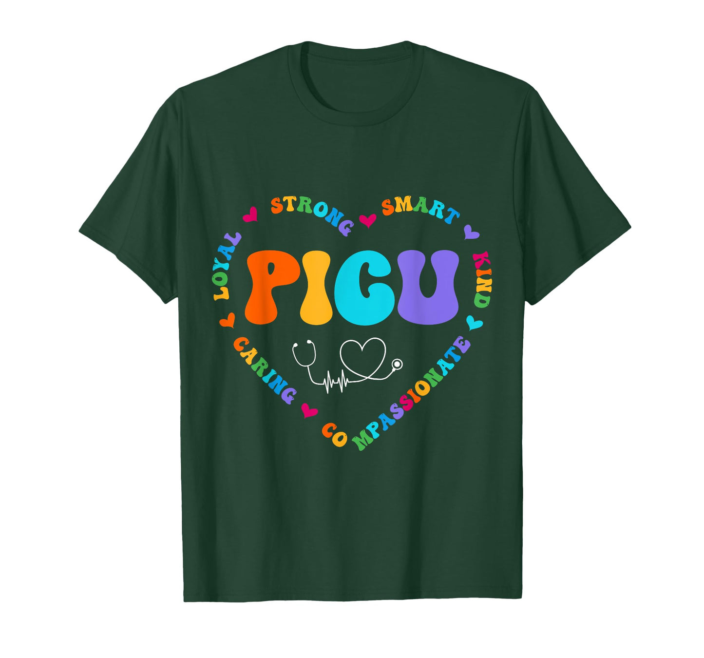 Cute PICU Nurse Appreciation Nursing T-Shirt