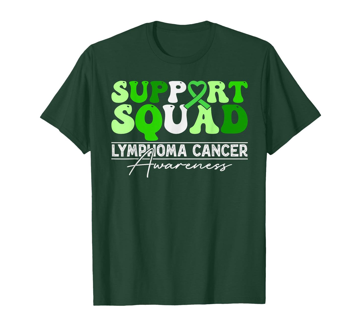 Non Hodgkins Lymphoma Support Squad - Lime Green Awareness T-Shirt