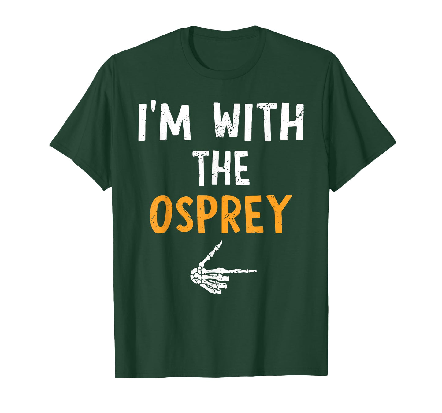 I'm with The Osprey Costume Halloween Matching Couple T-Shirt