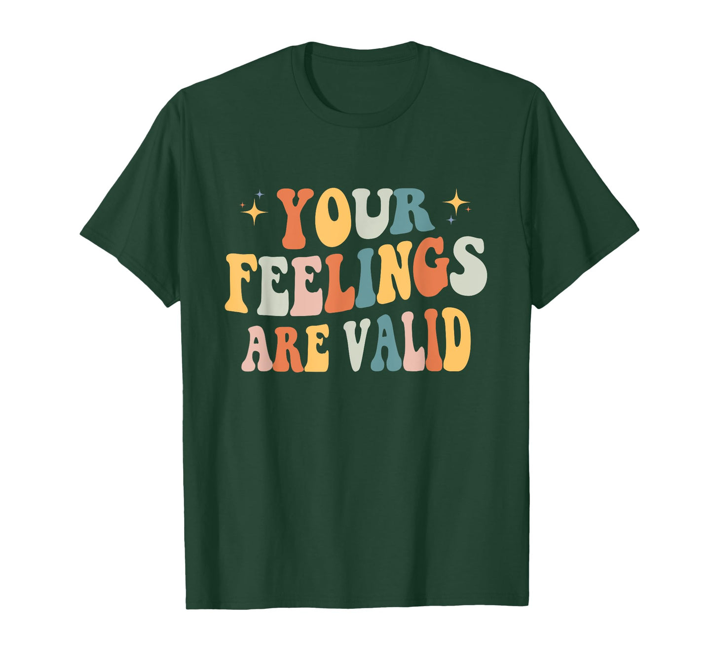 Your Feelings Are Valid Cute Retro Mental Health Awareness T-Shirt