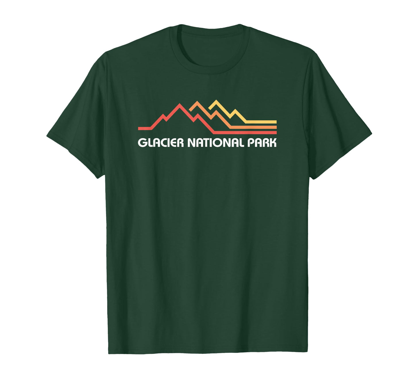 Glacier National Park Montana Souvenir Vintage Nature Hiking T-Shirt