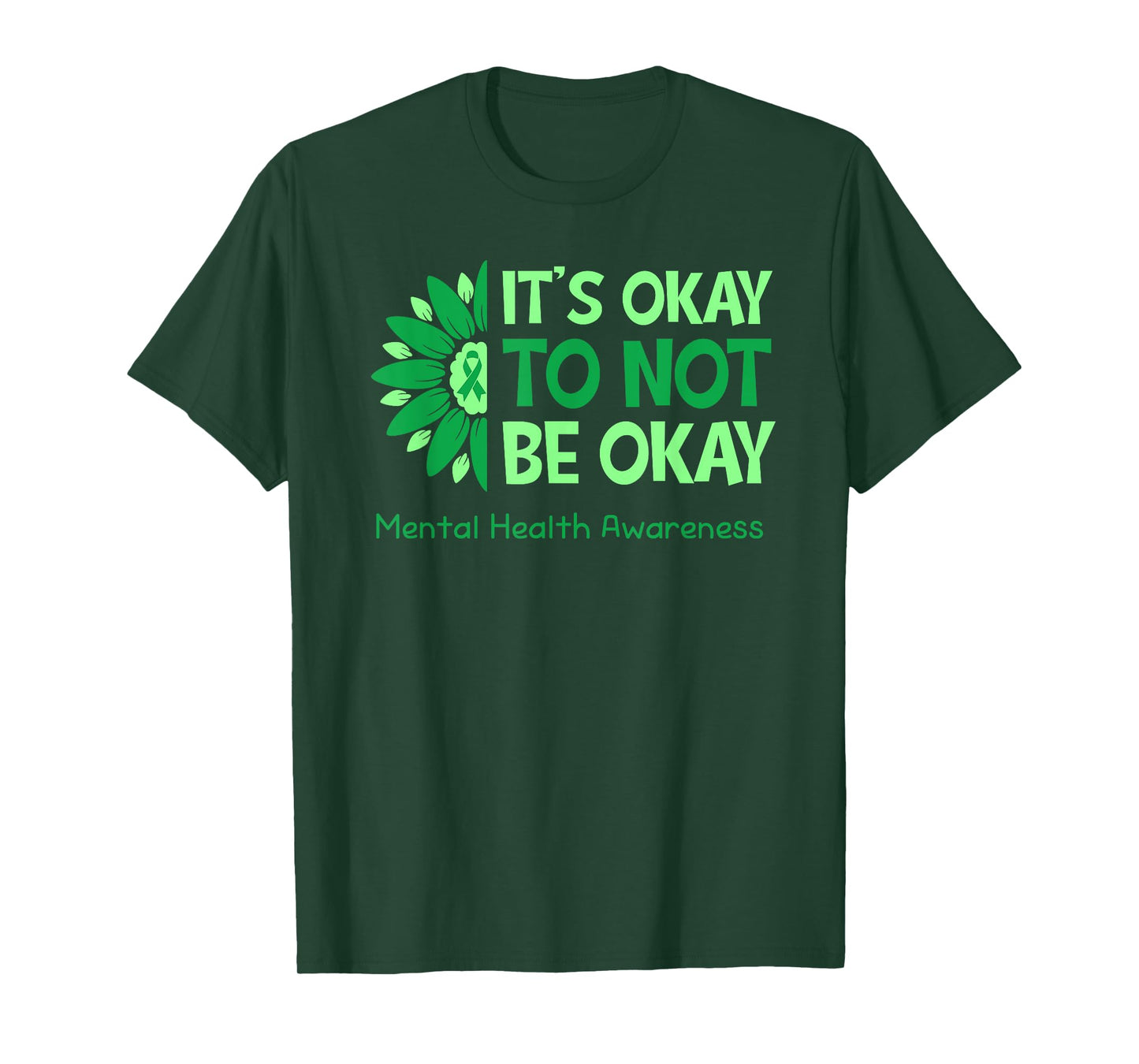 Its Okay To Not Be Okay US Flag Mental Health Awareness T-Shirt